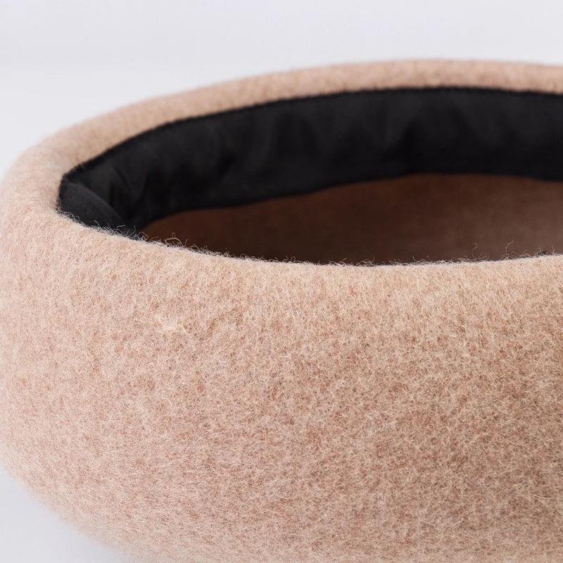 202410-HH2056A весна-зима мягкий шерстяной фетр Трехмерная полная форма хлеба Тыквенный берет шляпа мужчины женщины досуга шляпа художника