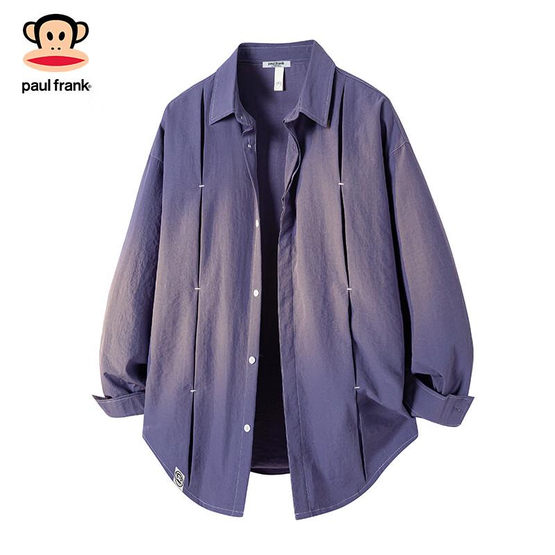 Paul Frank Men's Loose Fit Long Sleeve Trendy Shirt