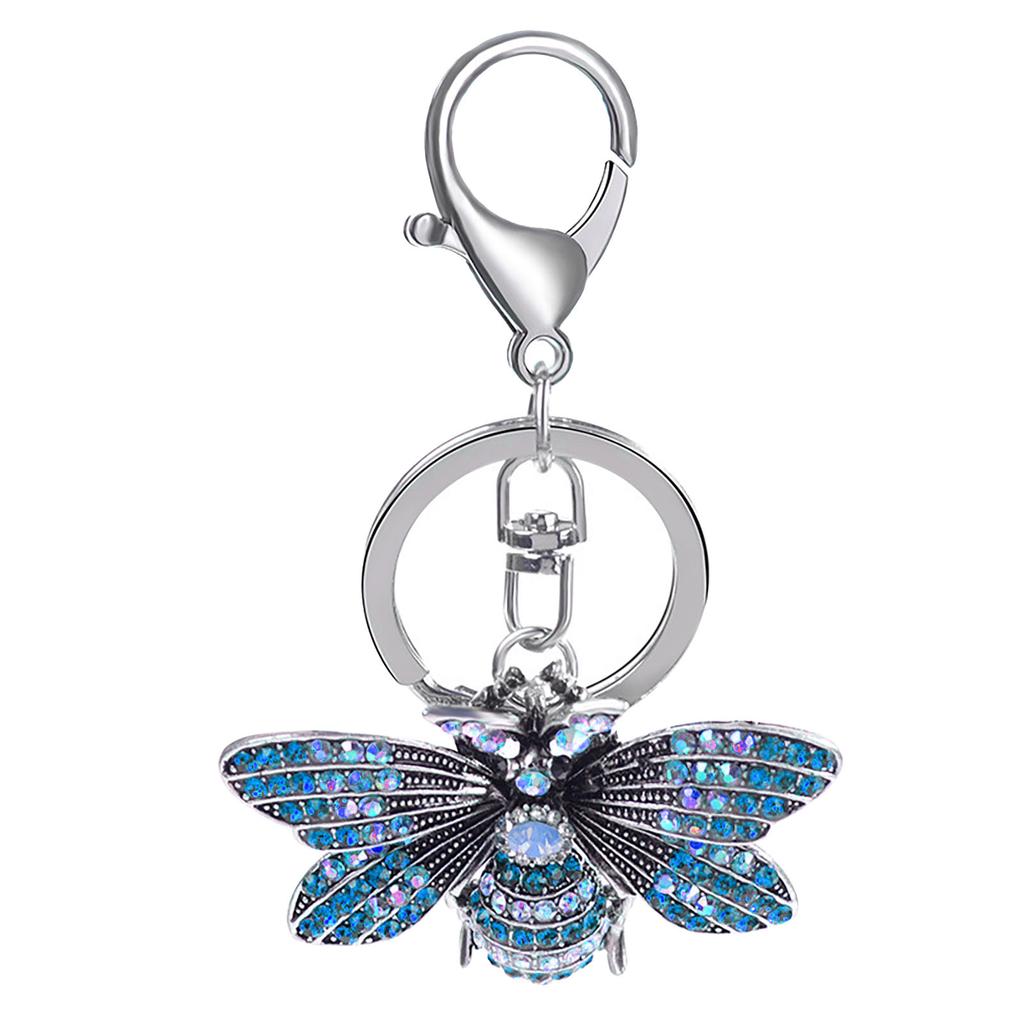 Creative Diamond Butterfly Keychain Exquisite Key Ring Pendant