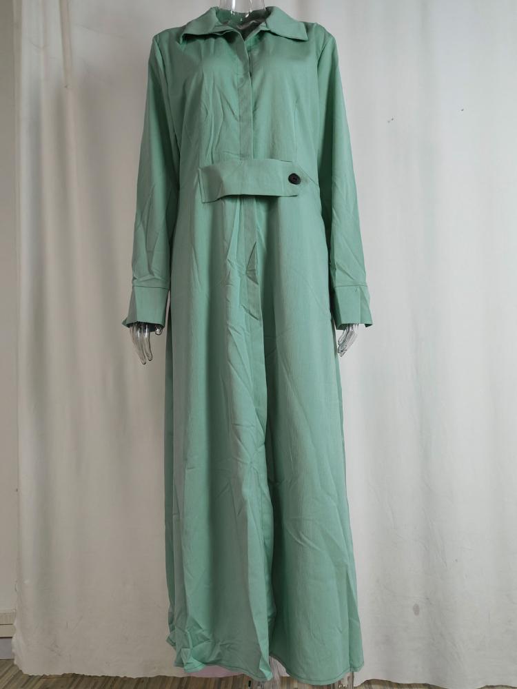 Однотонное платье на шнуровке с приталенной талией, Рубашка с длинным рукавом и асимметричным низом, Платье Женщина