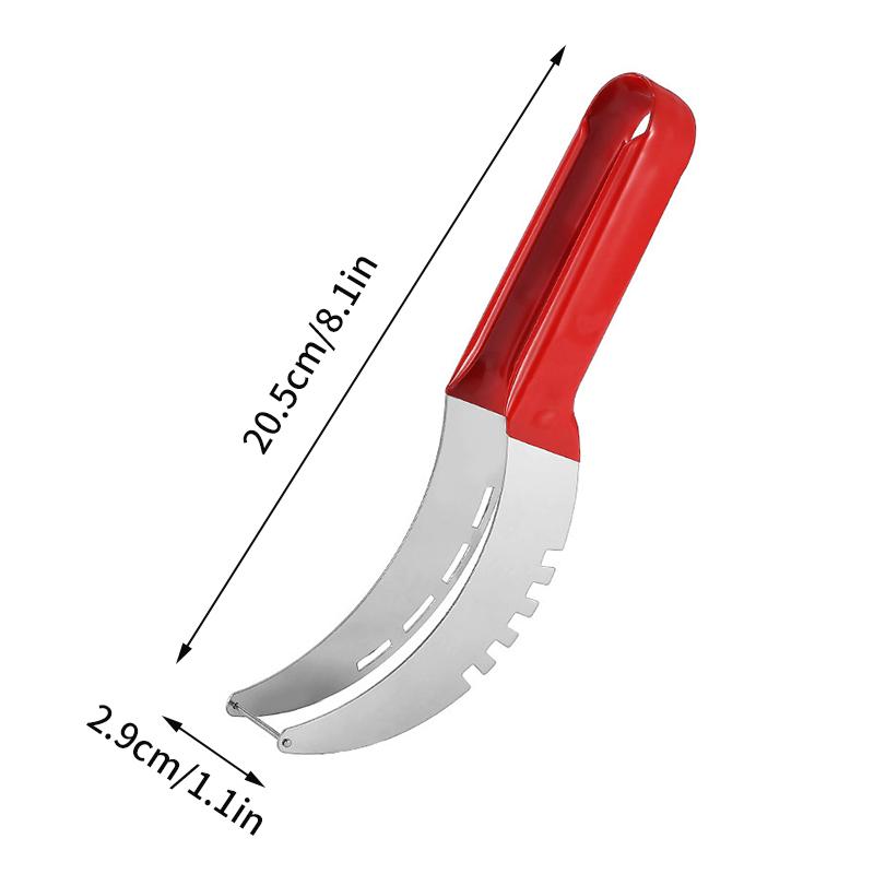 Кухонный арбузный нож из нержавеющей стали, арбузный нож, вилка, кухонный аксессуар, гаджет, артефакт, салат, фрукт, копатель, инструмент