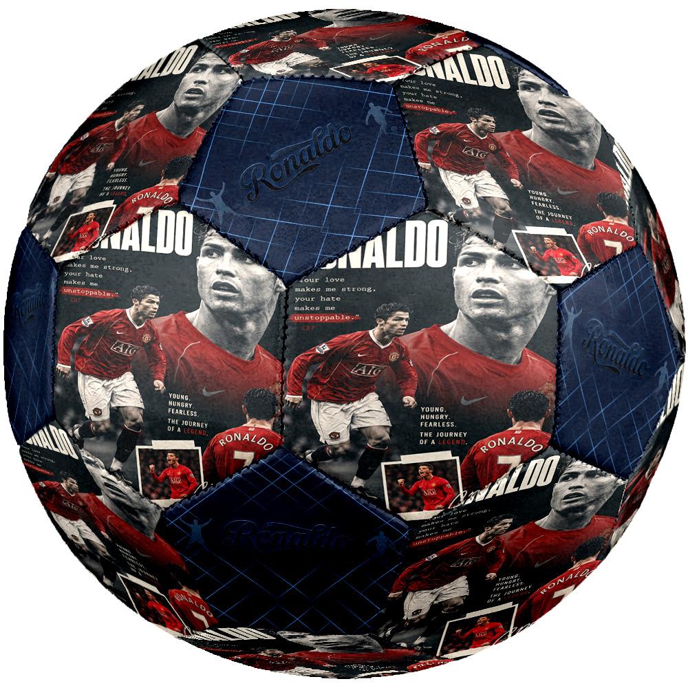 Ronaldo's Argentina's Messi: Legend Motion Soccer Ball Size 5 Football Machine Sewn Indoor/Outdoor Training and Matches