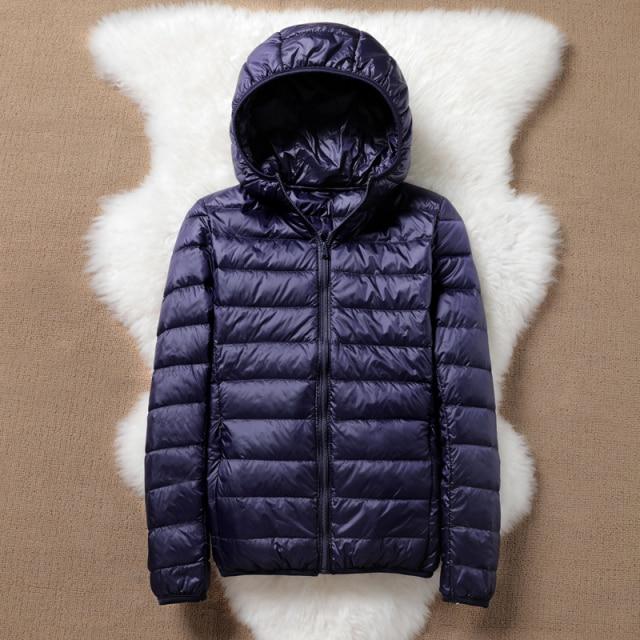 Down Jacket Women Coat Autumn Winter Jackets for Warm Quilted Parka Ladies and Light Female Ultralight Hooded