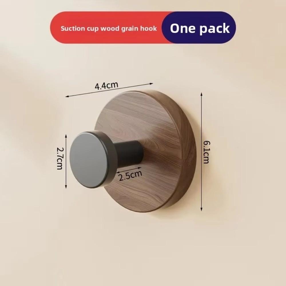 Walnut Texture Suction Hook Rotating Heavy-duty Adhesive Hanging New Traceless Adhesive Hooks