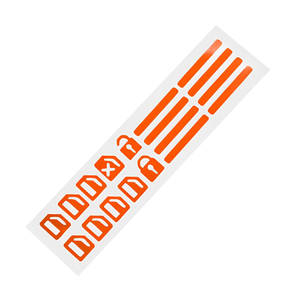 1/2 шт., автомобильный стайлинг, светящиеся наклейки на переключатель окна, ночная светящаяся кнопка, автонаклейки, универсальные, зеленые, оранжевые, синие