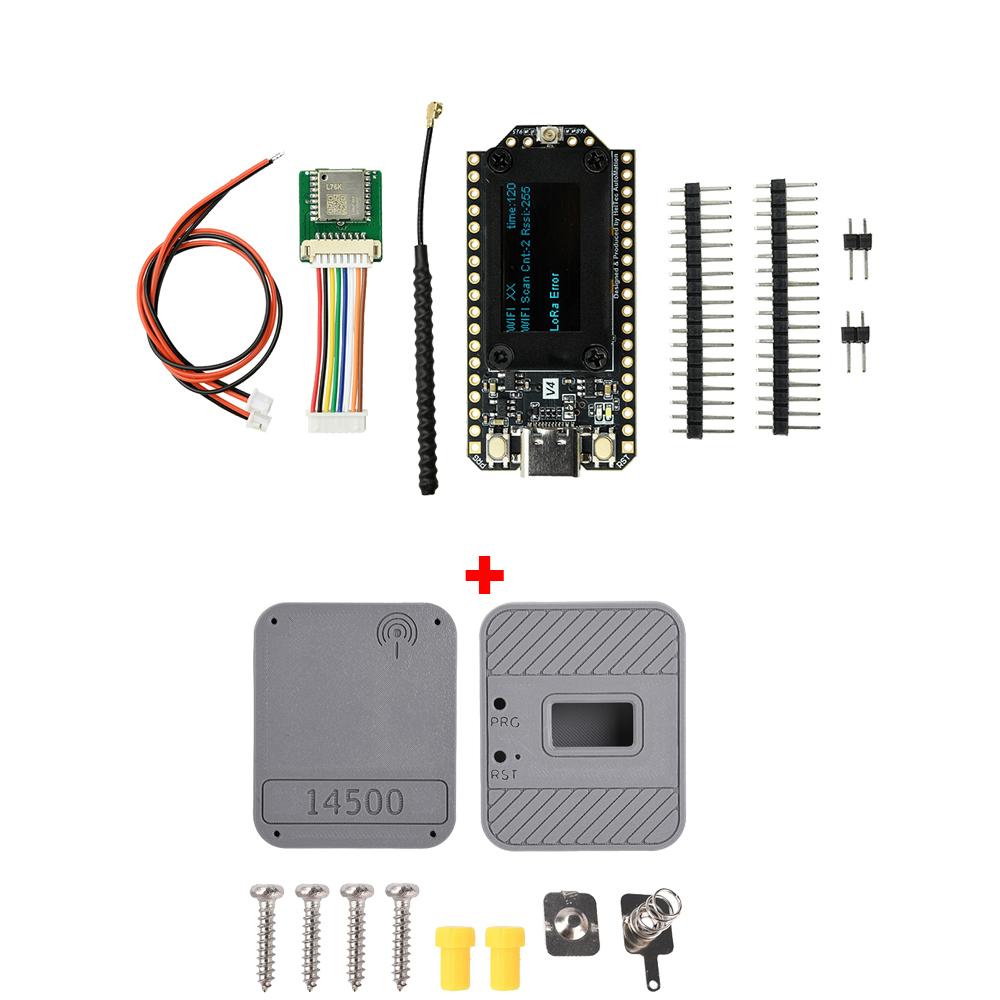 Heltec WiFi LoRa 32 V4 863-928MHz Плата разработки Комплект Meshtastic ESP32 SX1262 С корпусом Для Arduino IoT LoRaWAN