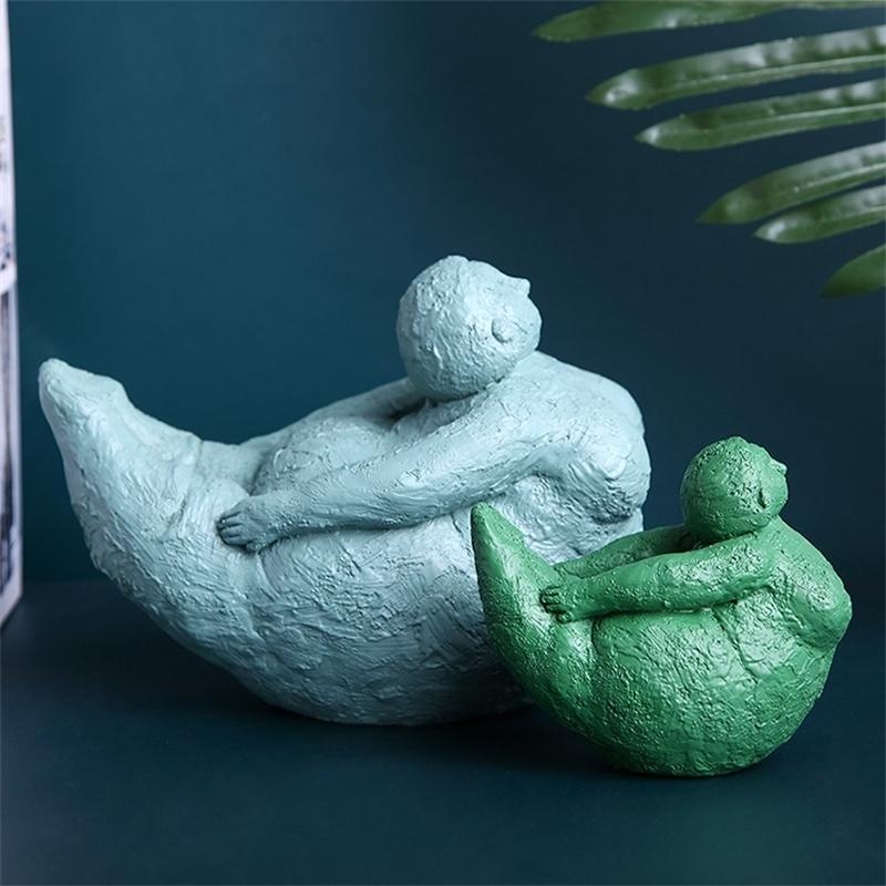 Ручная работа, скульптура для йоги из смолы, элегантная фигурка для гостиной, прихожей, стола, декор для любителей йоги, подарок на день рождения