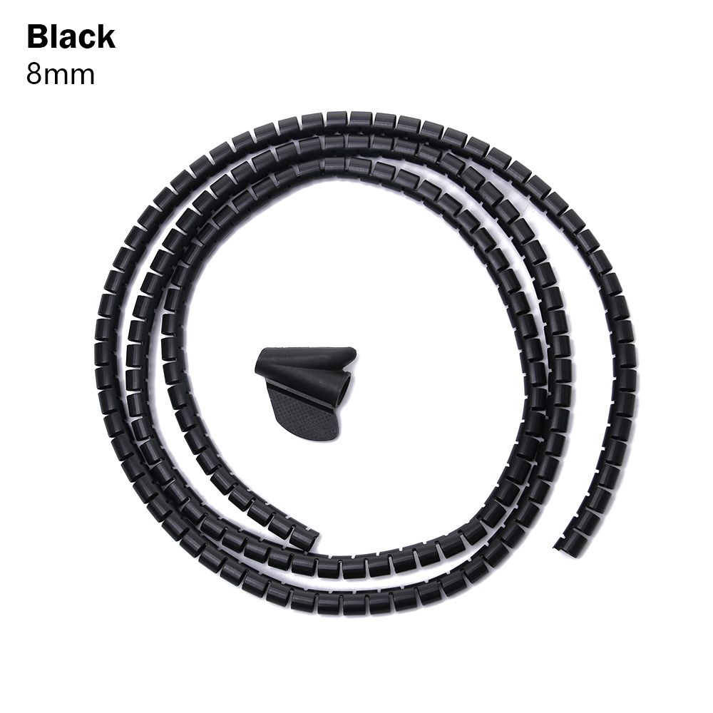 Practical Wrap Clip Management  Cable Holder Wire Organizer Flexible Spiral Tube Cord Protector