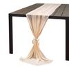Simple Romantic Table Runner Luxury Soft Chiffon Fabric Wedding Runner Tablecloth Wedding Party Banquet Home Decor Sash Decoration