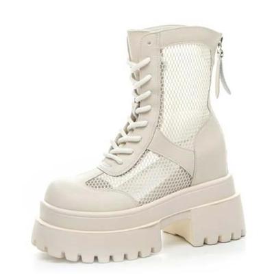 Модные Высококачественные 10СМ Натуральная Кожа Полые Мэри Джейн Женские Тапочки Ботильоны На Щиколотке Туфли Лодочки Летние Босоножки на Платформе и Танкетке