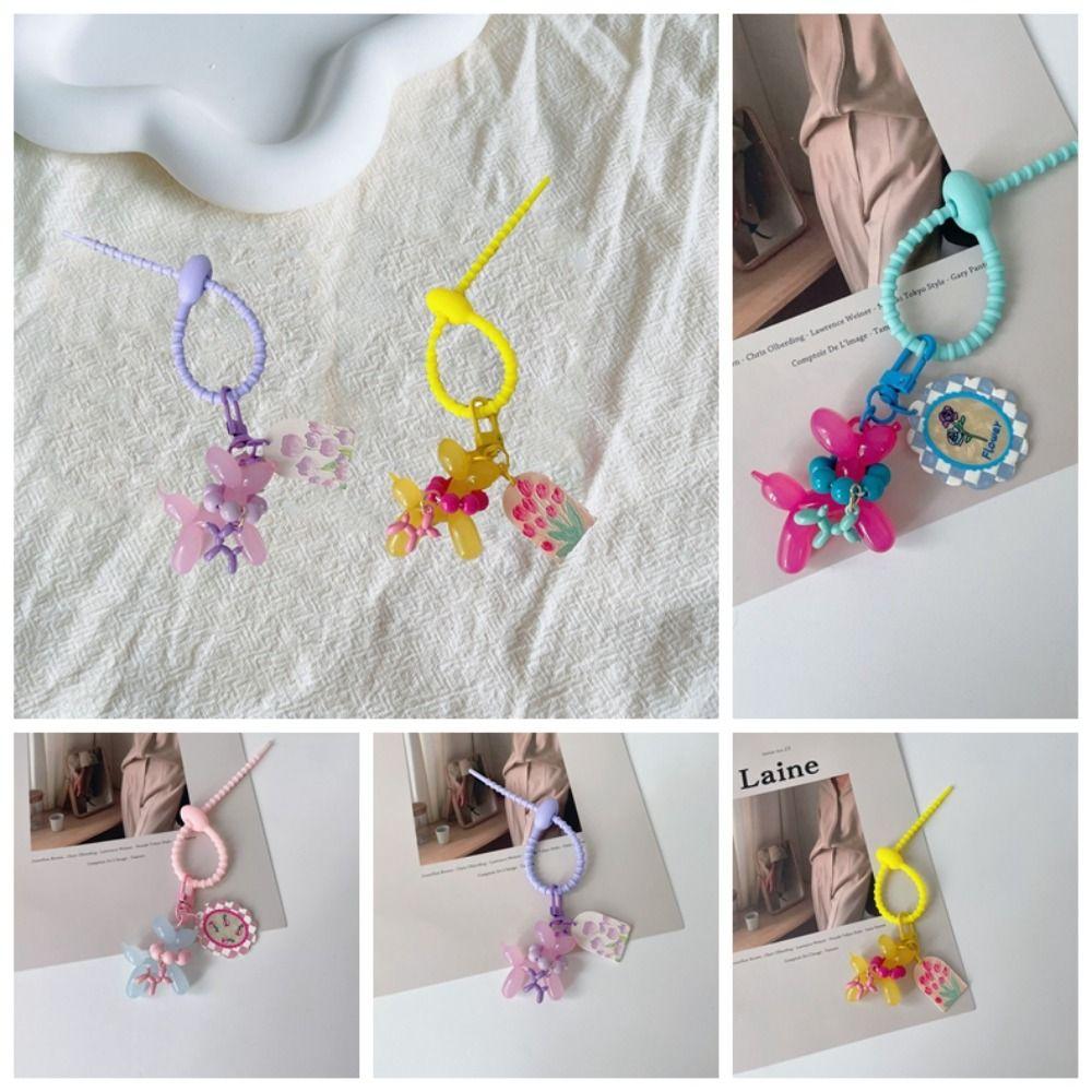 Акриловый брелок-шарик в виде щенка, желеобразный брелок-шарик в виде собаки, подвеска для ключей от машины