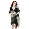 Luxury Winter Scarf Women Plaid Cashmere Shawl Soft Elegant Lady Poncho Chuncky Pashmina Bufanda Tassel Echarpe Winter Clothing