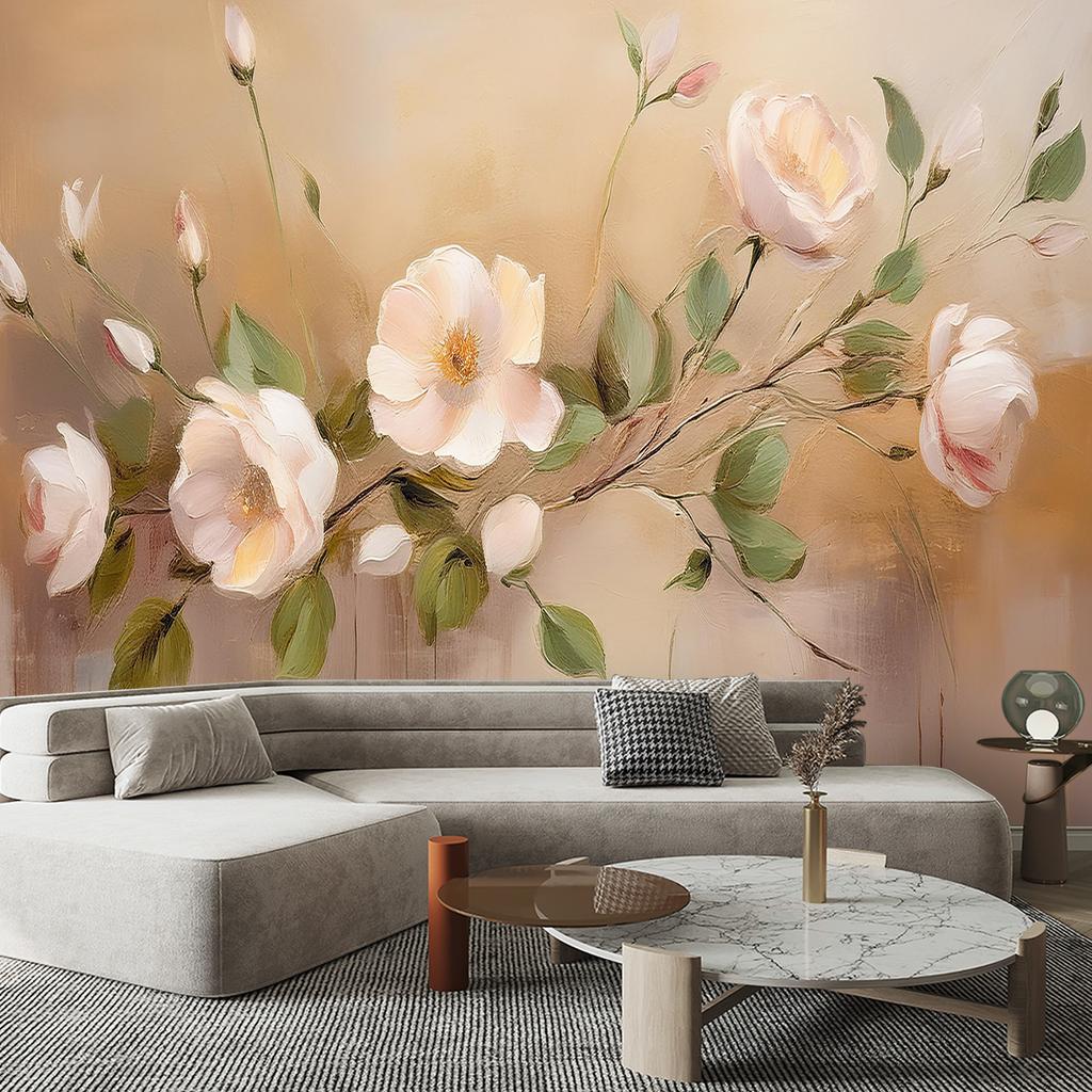 Wallpaper Flowers Roses Watercolour