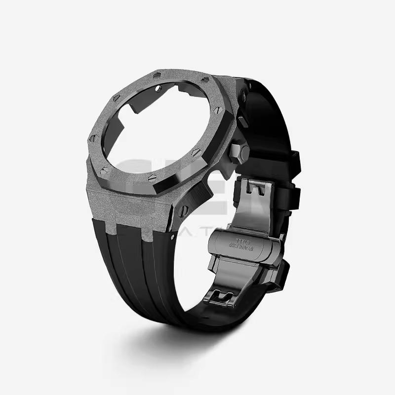 Для Casio G-SHOCK Farm Oak GA2100/GA2110 Набор ремешков из нержавеющей стали 316L Frost Gold Металлический корпус Браслет-ремешок GA-2100 GA-B2100