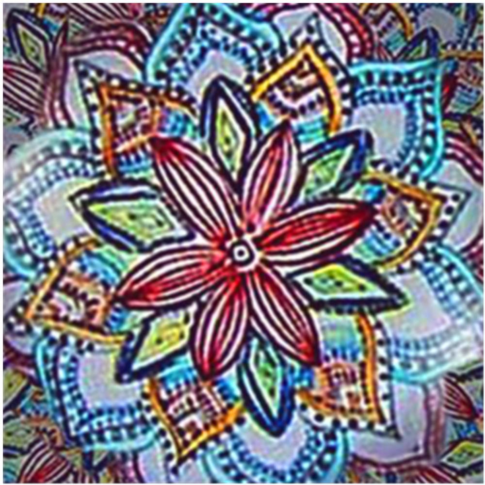 Алмазная картина Мандала Полная вышивка квадратная алмазная вышивка Цветочная вышивка Мозаика из бисера 5D DIY Искусство Декор стены