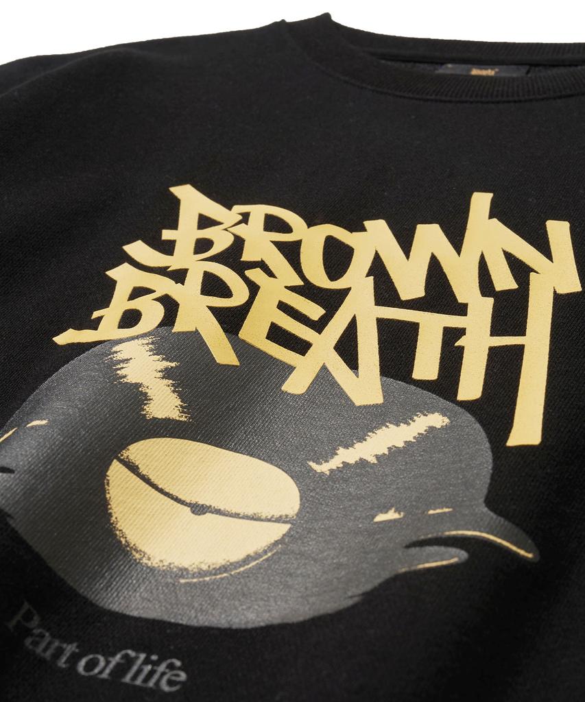 BROWNBREATH Part Of Tag Crewneck - Black