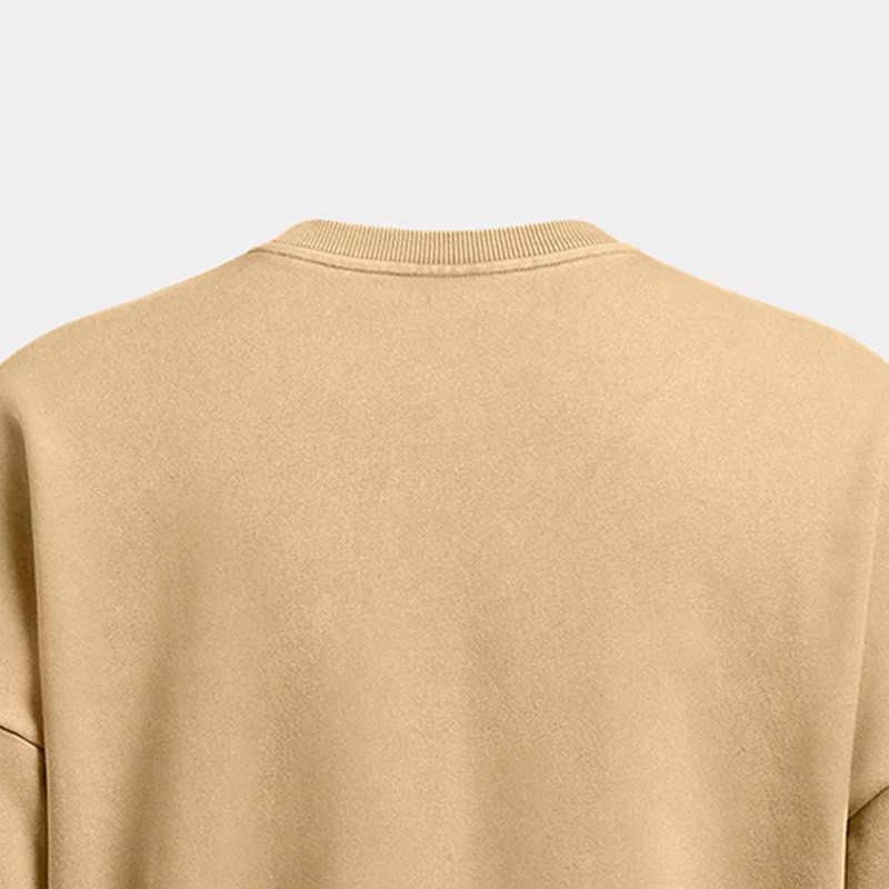 Under Armour Icon Crew Neck Удобная толстовка с длинным рукавом Мужская толстовка Светло-коричневая 1386553-263