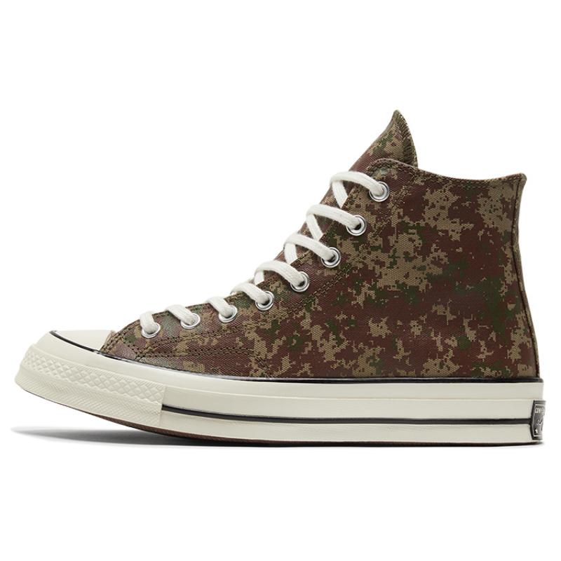 Converse Chuck Taylor All Star 70 Удобные и модные эспадрильи на высокой платформе Унисекс Коричневые и белые