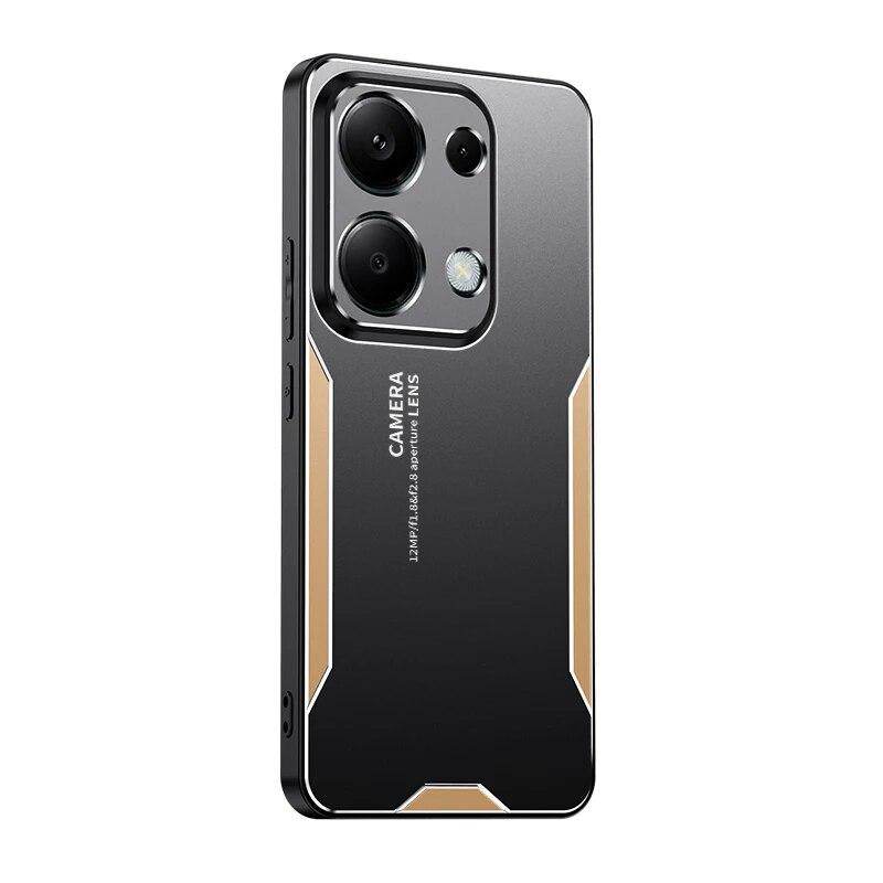 Для Xiaomi Redmi Note 13 Pro 4G чехол из жесткого алюминиевого сплава + противоударный защитный чехол для задней панели из ПК для Redmi Note 13 Pro Plus