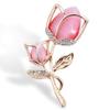 Brooch High-End Sense Niche High-End Women'S Silk Scarf Buckle Alloy Corsage Small Fragrant Wind Pearl Rhinestone High-End
