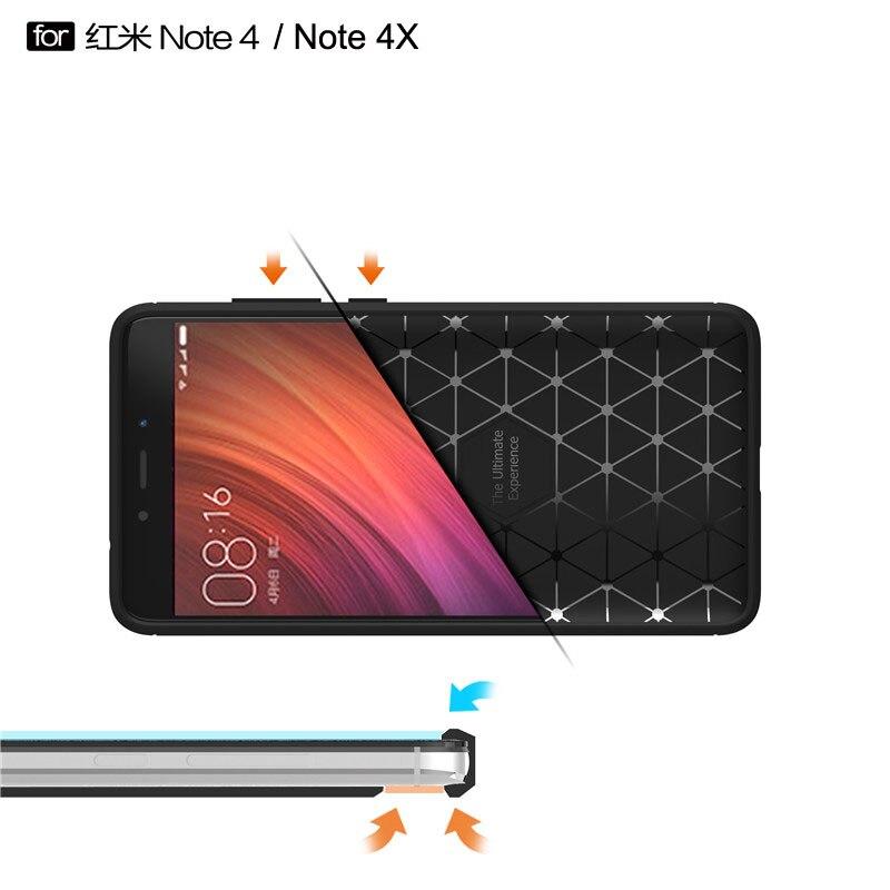 Чехол для Xiaomi Redmi Note 4X Note 4, силиконовый противоударный чехол из углеродного волокна, мягкий чехол из ТПУ для Xiaomi Redmi Note 4X Note 4, чехол