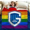 KRC Genk Print Flannel Blanket High Quality Warm Comfortable Cover for All Seasons Perfect for Gifts Home Decor