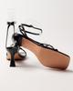 Stiletto Heel Sandals Aifоrmaria 671142 36 Black Leather