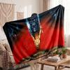 Warm Flannel BlanketEvil Dead Ash Williams Soft Cozy Throw Blanket for Bedroom Couch