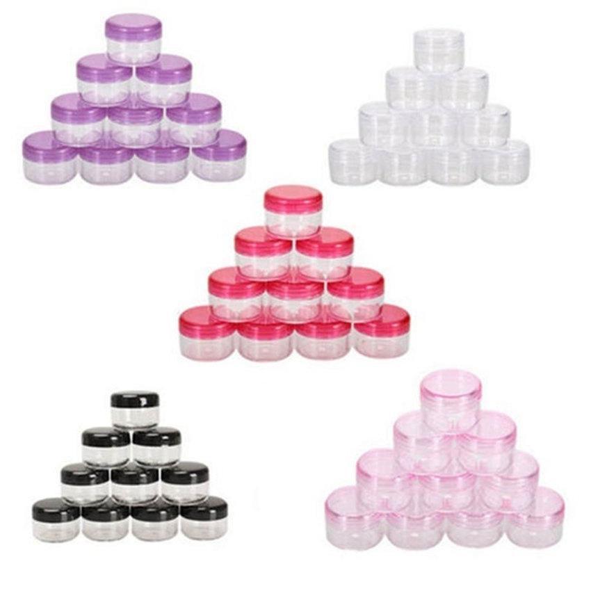 5/10/20/30 шт. пустой контейнер для образцов с крышками косметические баночки прозрачная пластиковая бутылка для макияжа ногтей ювелирные изделия красота