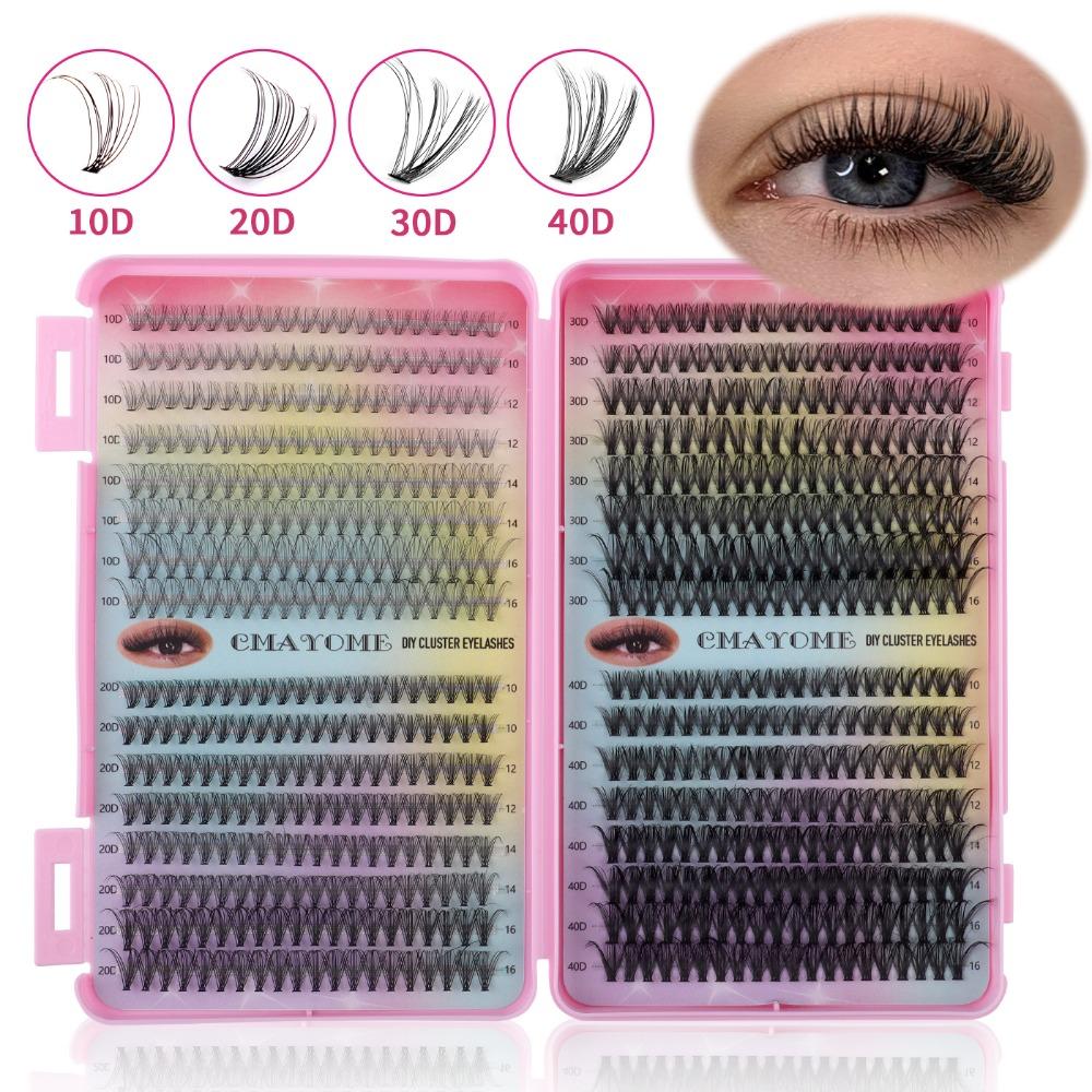640Clusters Soft Curly False Eyelash DIY Individual Lash Beauty Tool Cluster Lashes Daily
