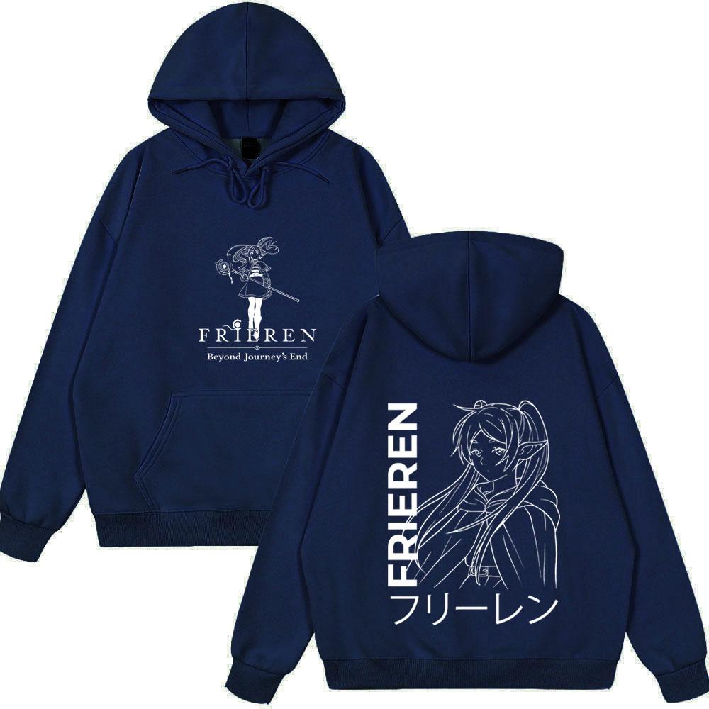 Anime Frieren: Beyond Journey's End Hoodies Women Clothing Fashion Harajuku Tops Couple Style Wears Winter Fleeece Clothes