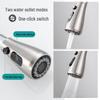 304 Stainless Steel Pull-Out Kitchen Faucet with 4 Spray Modes