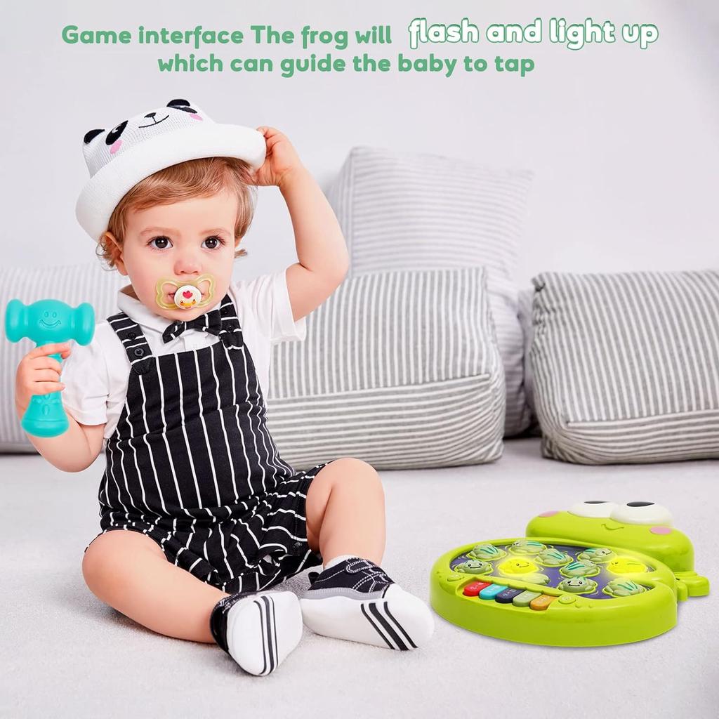 Hammer Game with Piano Music and Light and Simulate Animal Calls for Children, Learning Toy for Early Development