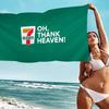 7-E-ELEVENS Микрофибра с принтом Пляжное полотенце Горный туризм Йога Пляж Плавание Бег Впитывающее Мягкое полотенце
