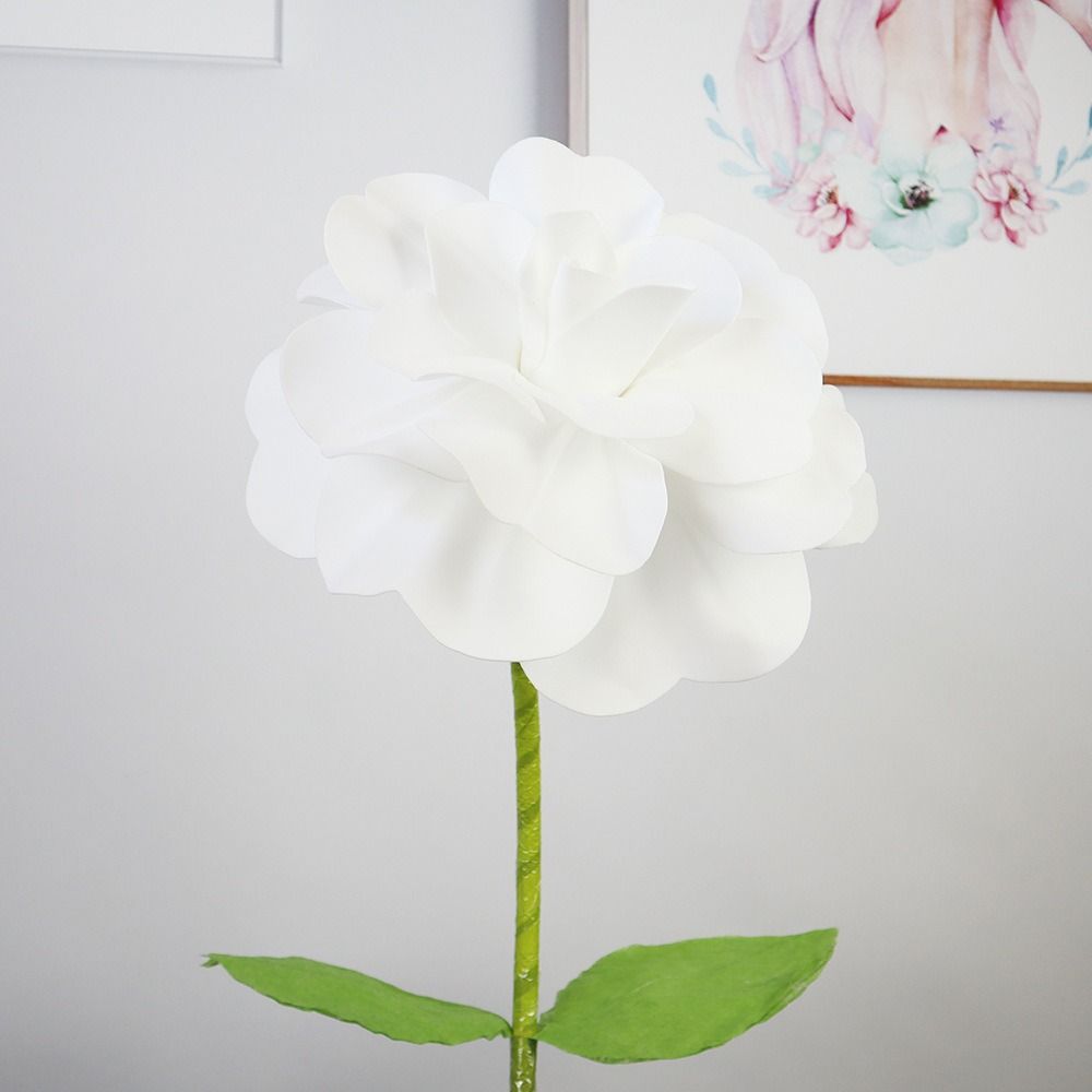 50 см крупномасштабный цветок розы из полиэтилена, гигантские цветы ручной работы, новый искусственный цветок розы