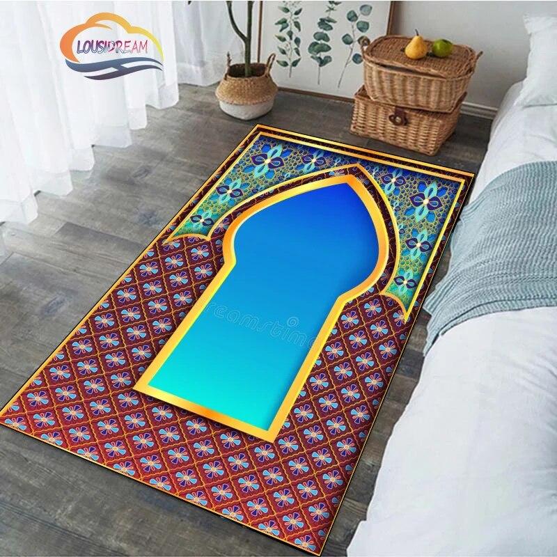 Религиозный ковер, турецкий молитвенный ковер, коврик для Рамадана для женщин, персонализированный мусульманский ковер на заказ, ислам, религиозные убеждения