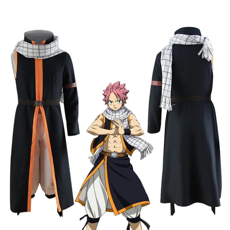 Аниме FAIRY TAIL Этериус Нацу Драгнил Полный комплект Унисекс Взрослый Детский Костюм для косплея для Хэллоуина, сценическое выступление