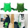 Женская сумка через плечо в виде лягушки на плечо с мультяшной стильной застежкой-молнией и регулируемым ремешком для девочек
