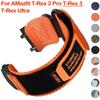 Нейлоновый петлевой ремешок для Huami Amazfit T-rex 2 3 Ultra Ремешок для часов Amazfit Trex Pro T Rex Tyrannosaurus Смарт-часы Спортивный браслет