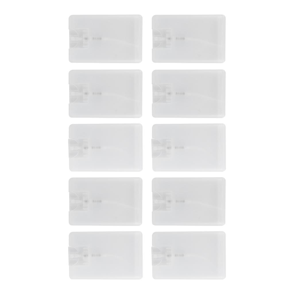 10pcs 20ml Cardcase Perfume Spray Bottles Credit Card Fine Mist Spray Bottle Empty Flat Atomizer Pump