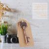 12pcs Vintage Key Shape Bottle Opener Alloy Key Ring Copper Keychain with Tags