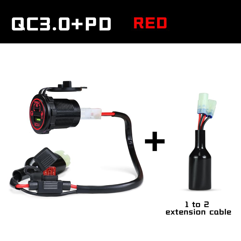 For Honda NX 400 NX400 2025 Accessories Motorcycle QC3.0 USB Type C PD Fast Charger Power Adapter Plug Socket