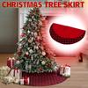 Юбка для рождественской елки, креативное и изысканное украшение для нижней части елки с принтом, рождественские принадлежности