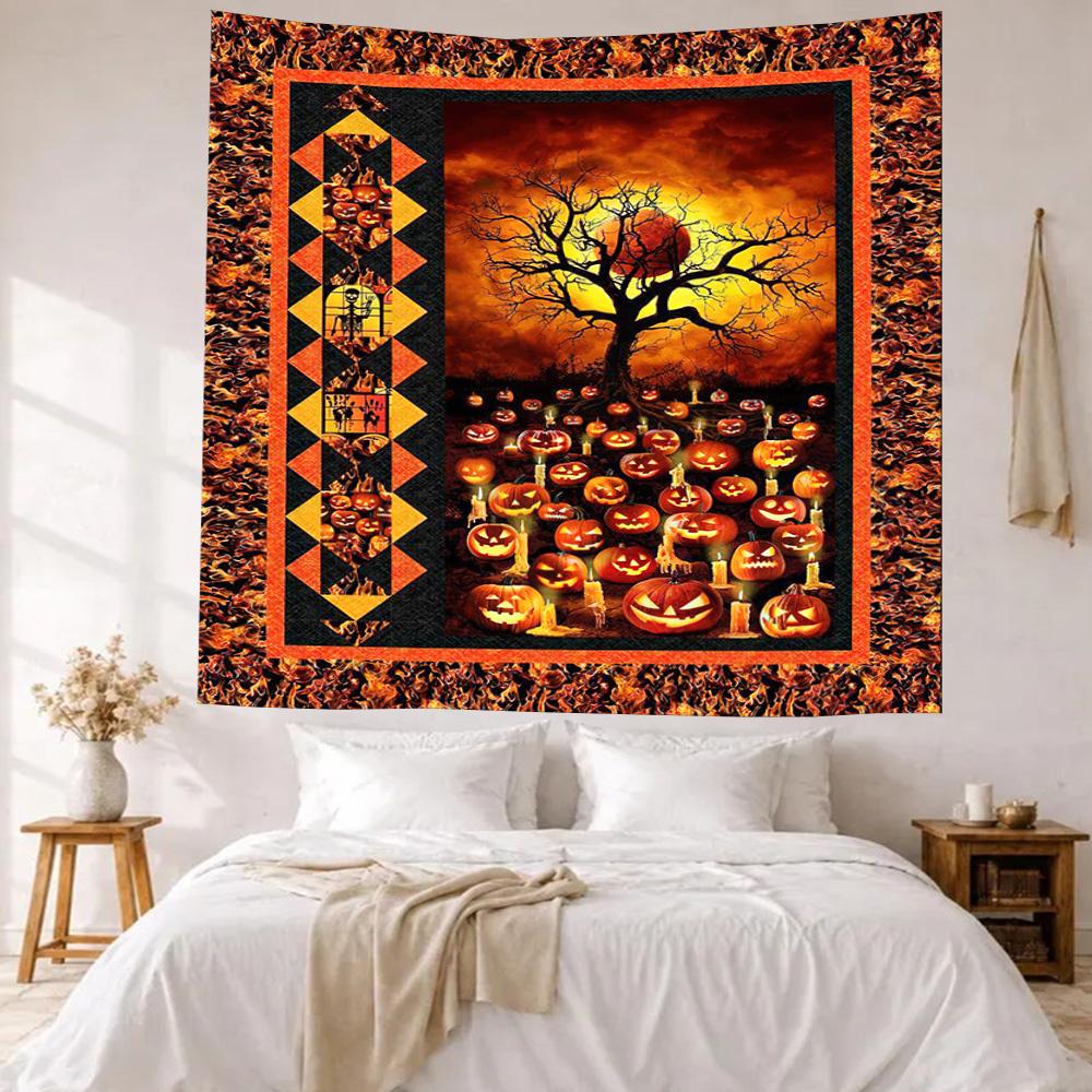 Halloween Wall Decor Tapestry Art For Pet Memorial Birthdaywedding Party Backdrop Family Gift