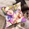 Аниме JoJo's Bizarre Adventure Джолин Куджо Наволочка Квадратная Подушка Спальня Диван Досуг Комфорт Подушка Автомобиль Дом Декорация