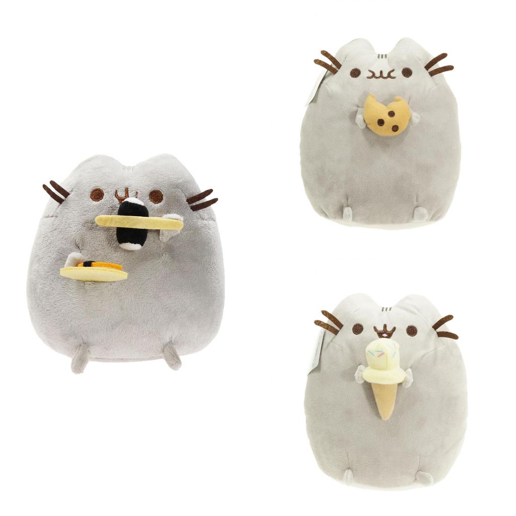 Милый серый толстый кот плюшевая игрушка кукла мягкая игрушка сувенир мультяшный персонаж 20 см