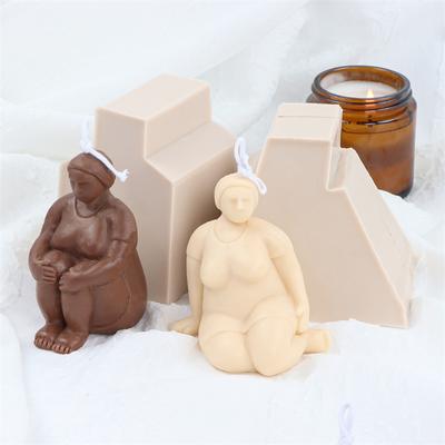 Женская силиконовая форма для тела Виды Разные позы Йога Женщина Силиконовая форма для свечей DIY Гипсовое произведение искусства Декор Форма для мыла