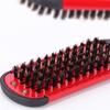1 Pcs Pro Hairdressing Straightener Nylon Hair Straightening Double Brushes V Shape Comb Clamp Not Hurt Styling Tools