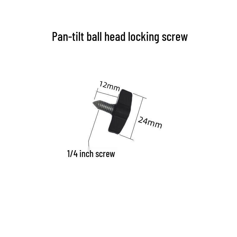 Live Broadcast Tripod Accessory: Rubber Head Screw Nut Handle, M5 Hand-Tightening Plastic Screw