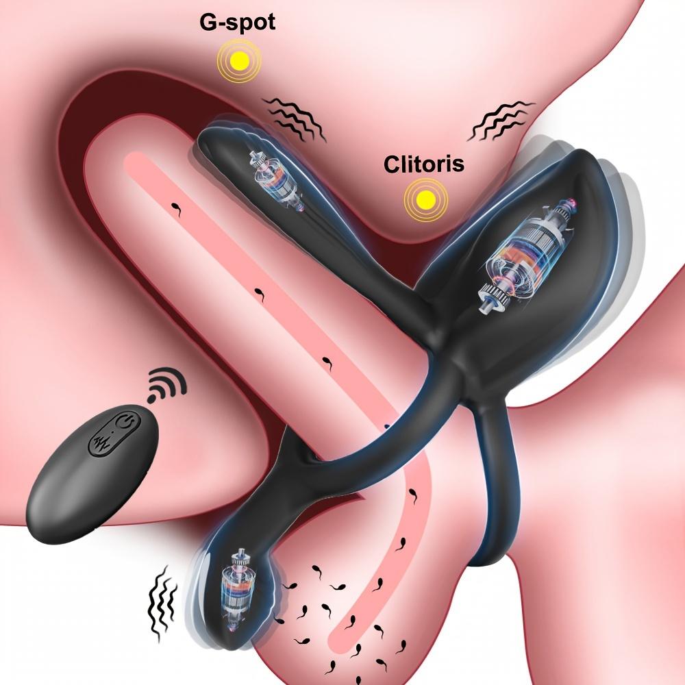 Беспроводной пульт дистанционного управления Вибратор для пениса Кольцо для члена Мужчины Пара Кольцо для члена Замедлитель Эякуляции Задержка Секс-игрушки